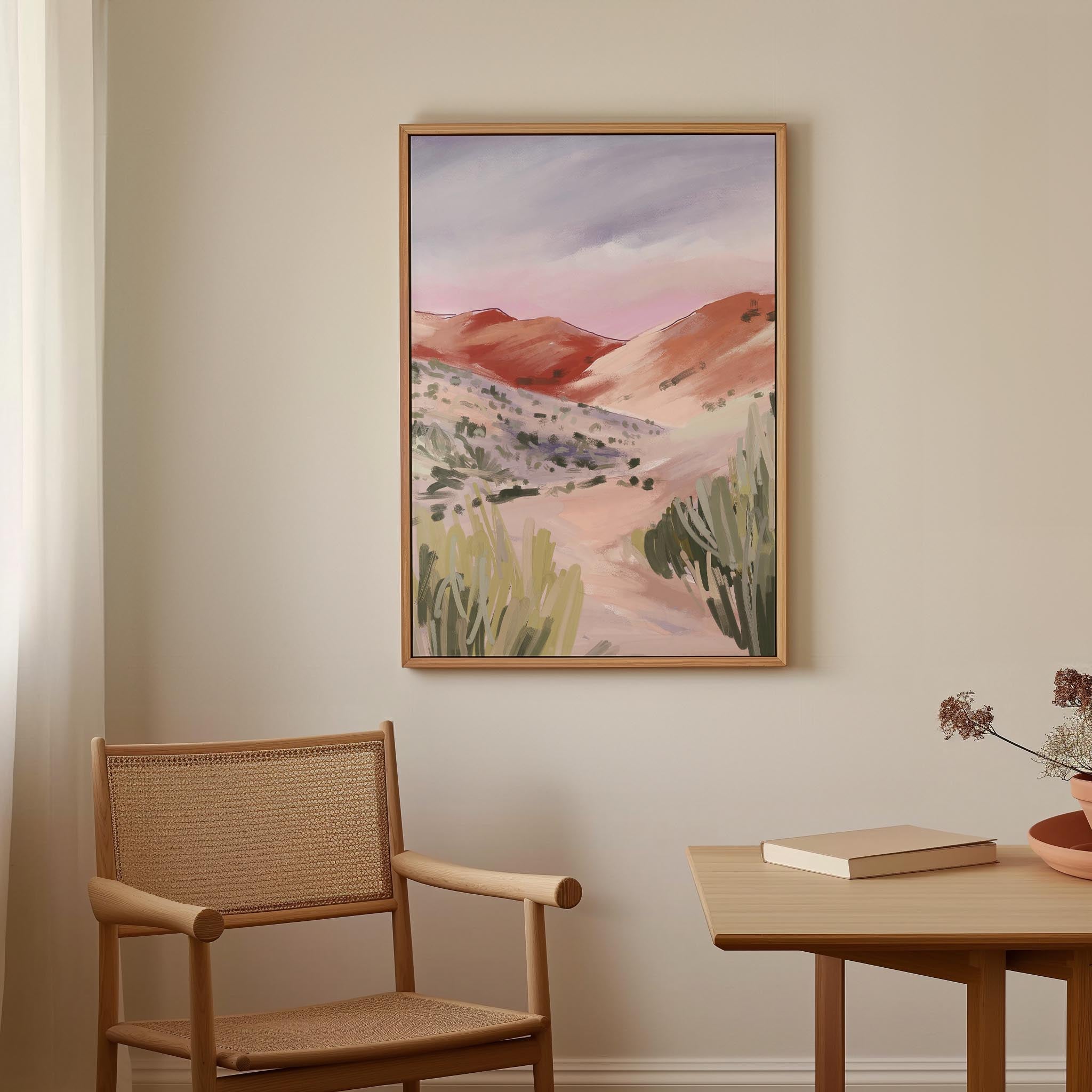 Sand Dunes Landscape Art Print-Skudaboo