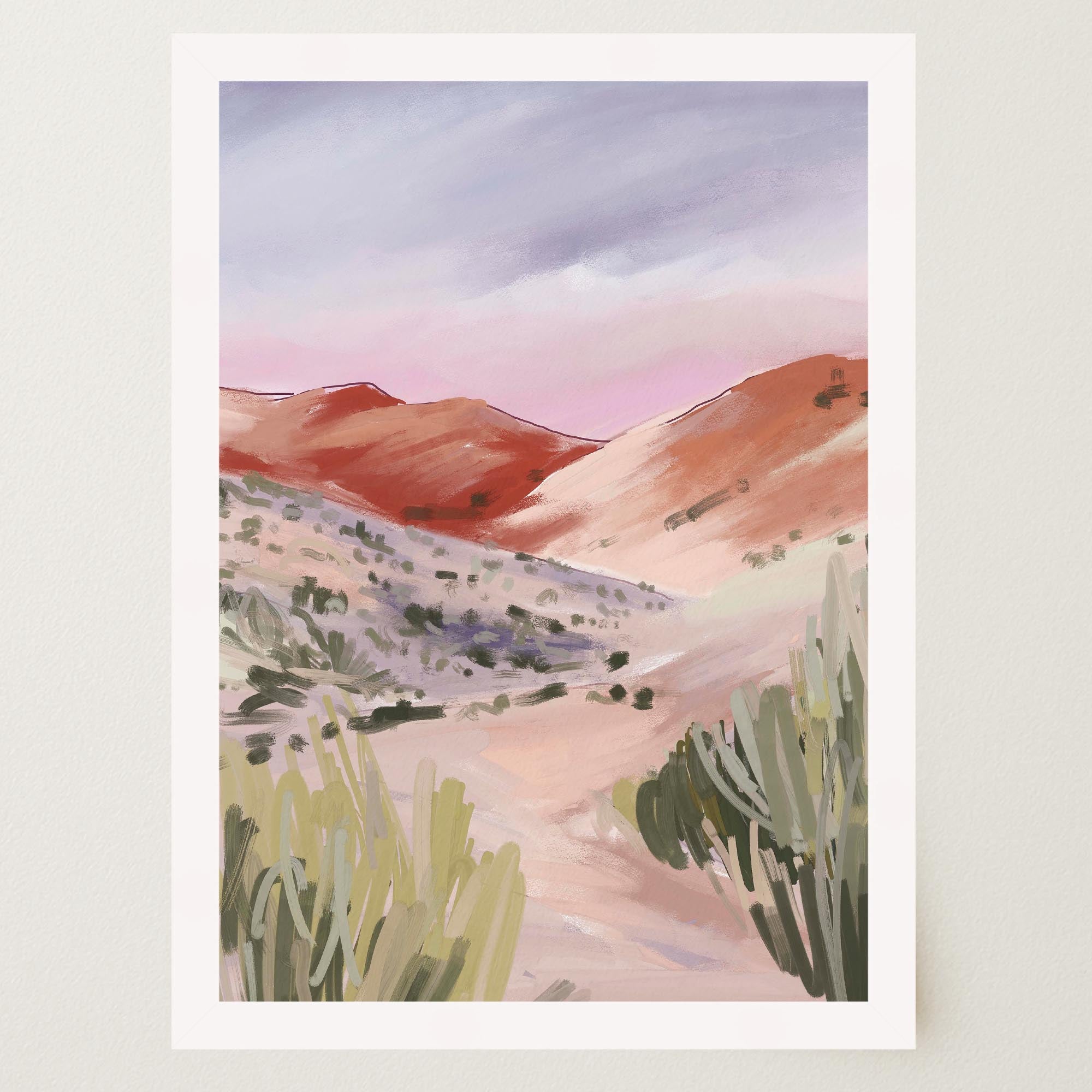 Sand Dunes Landscape Art Print-Skudaboo