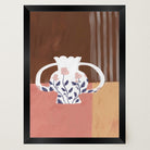 Floral Vase Still Life Wall Art Print-Skudaboo