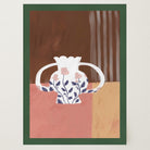 Floral Vase Still Life Wall Art Print-Skudaboo