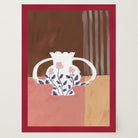 Floral Vase Still Life Wall Art Print-Skudaboo