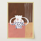 Floral Vase Still Life Wall Art Print-Skudaboo