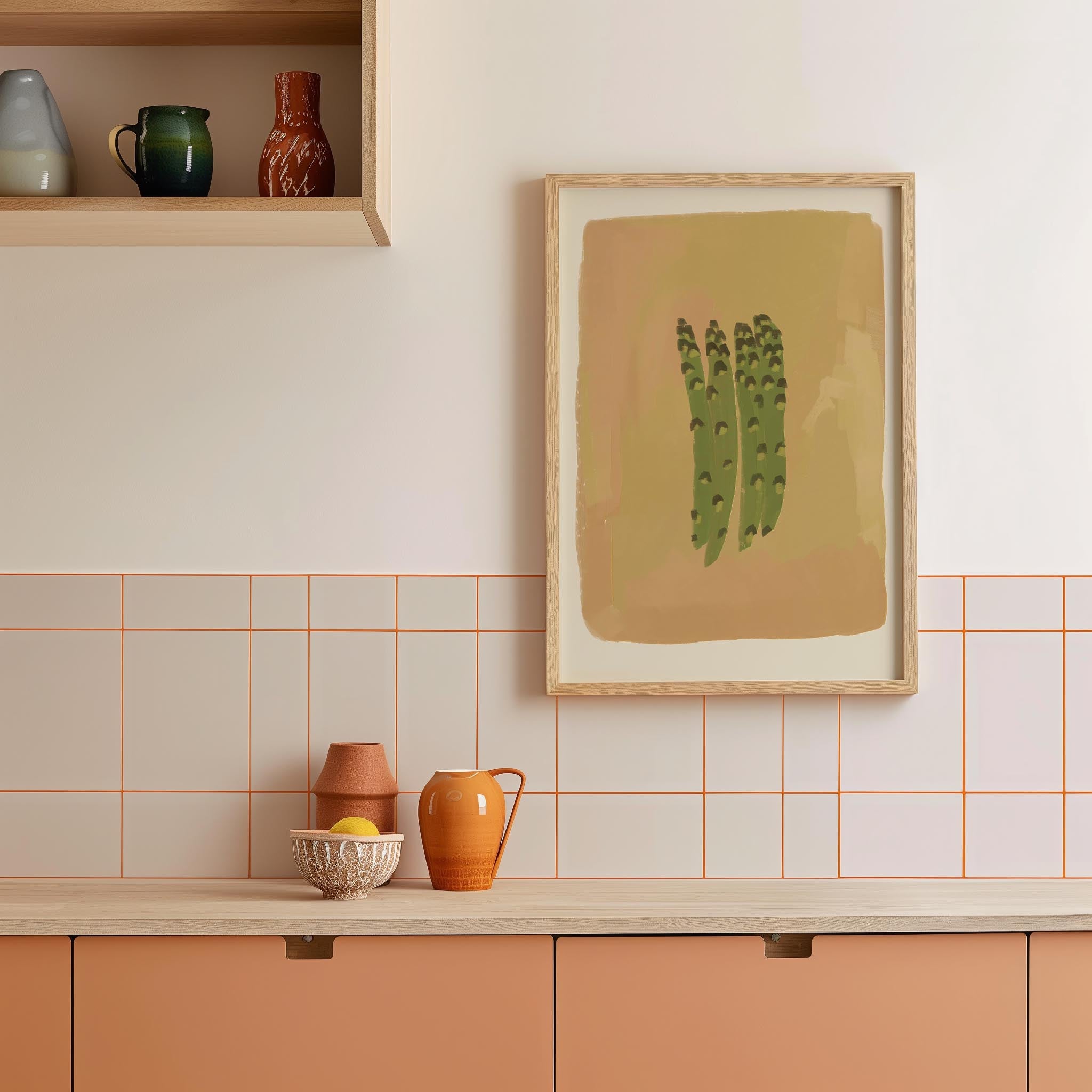 Asparagus Kitchen Wall Art Print-Skudaboo