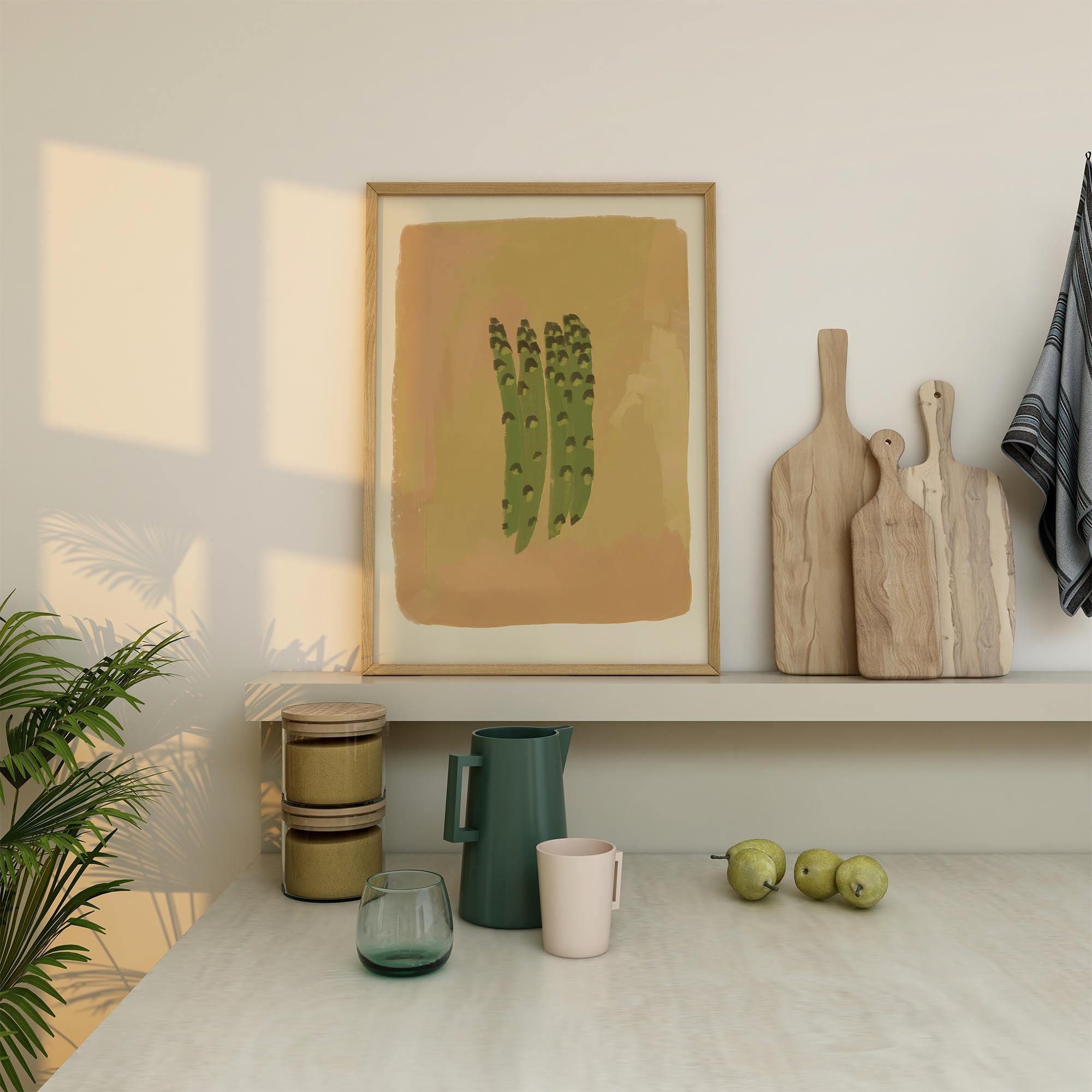 Asparagus Kitchen Wall Art Print-Skudaboo