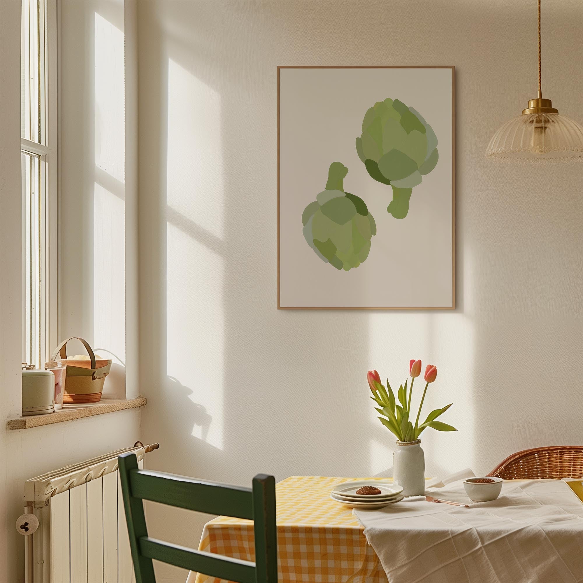 Artichoke Kitchen Wall Art Print-Skudaboo