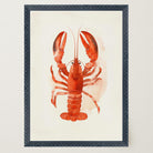 Red Lobster Illustration Wall Art Print-Skudaboo