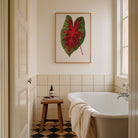 Caladium Bicolour Vintage Botanical Wall Art Print-Skudaboo