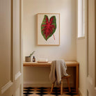 Caladium Bicolour Vintage Botanical Wall Art Print-Skudaboo