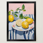 Mediterranean Lemons Still Life Wall Art Print-Skudaboo