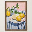 Mediterranean Lemons Still Life Wall Art Print-Skudaboo