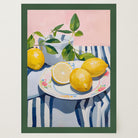 Mediterranean Lemons Still Life Wall Art Print-Skudaboo