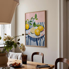 Mediterranean Lemons Still Life Wall Art Print-Skudaboo
