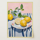 Mediterranean Lemons Still Life Wall Art Print-Skudaboo