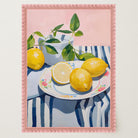 Mediterranean Lemons Still Life Wall Art Print-Skudaboo