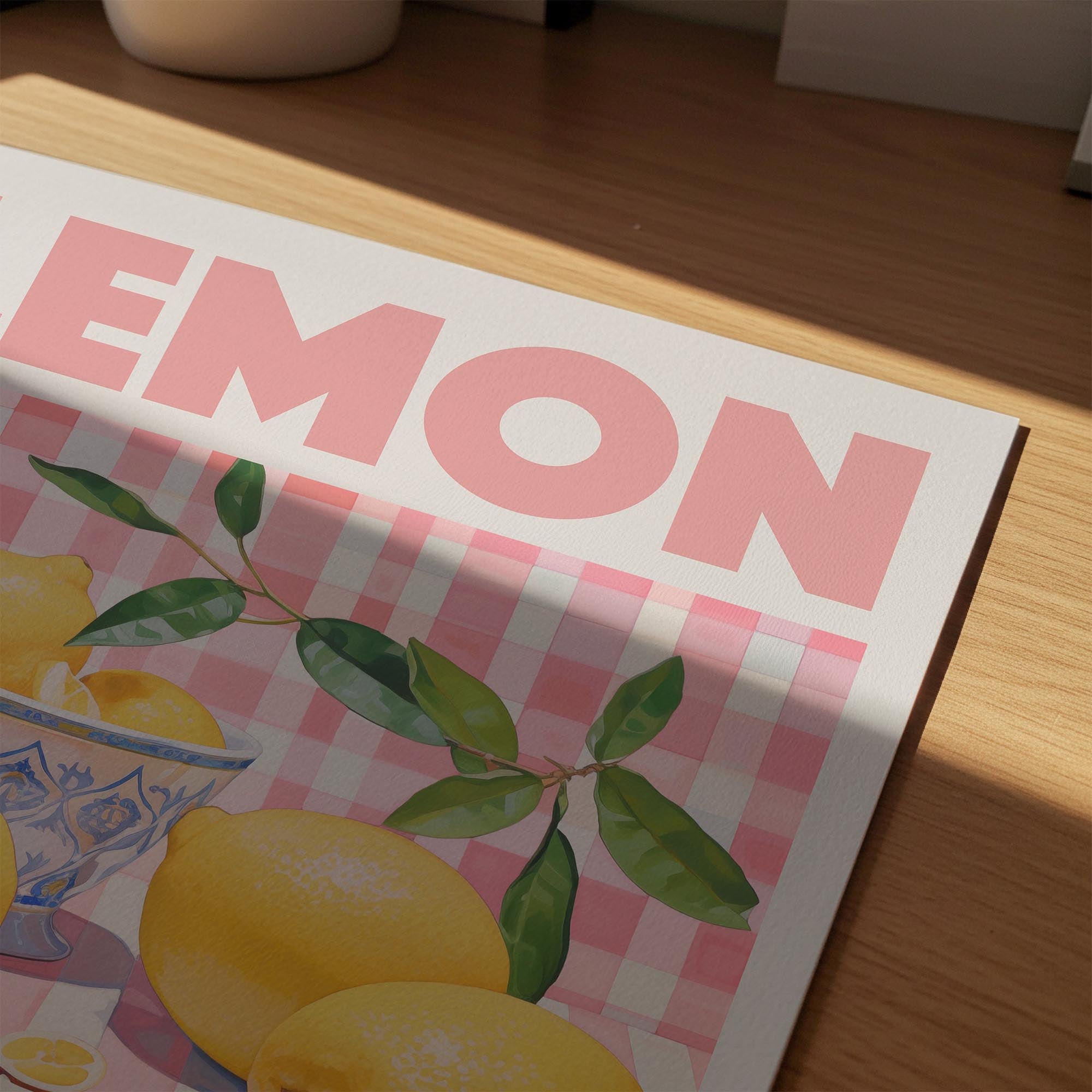 Lemon Tarte Still Life Retro Kitchen Wall Art Print-Skudaboo