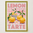 Lemon Tarte Still Life Retro Kitchen Wall Art Print-Skudaboo