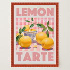 Lemon Tarte Still Life Retro Kitchen Wall Art Print-Skudaboo