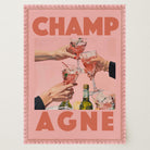 Champagne Retro Wall Art Print-Skudaboo