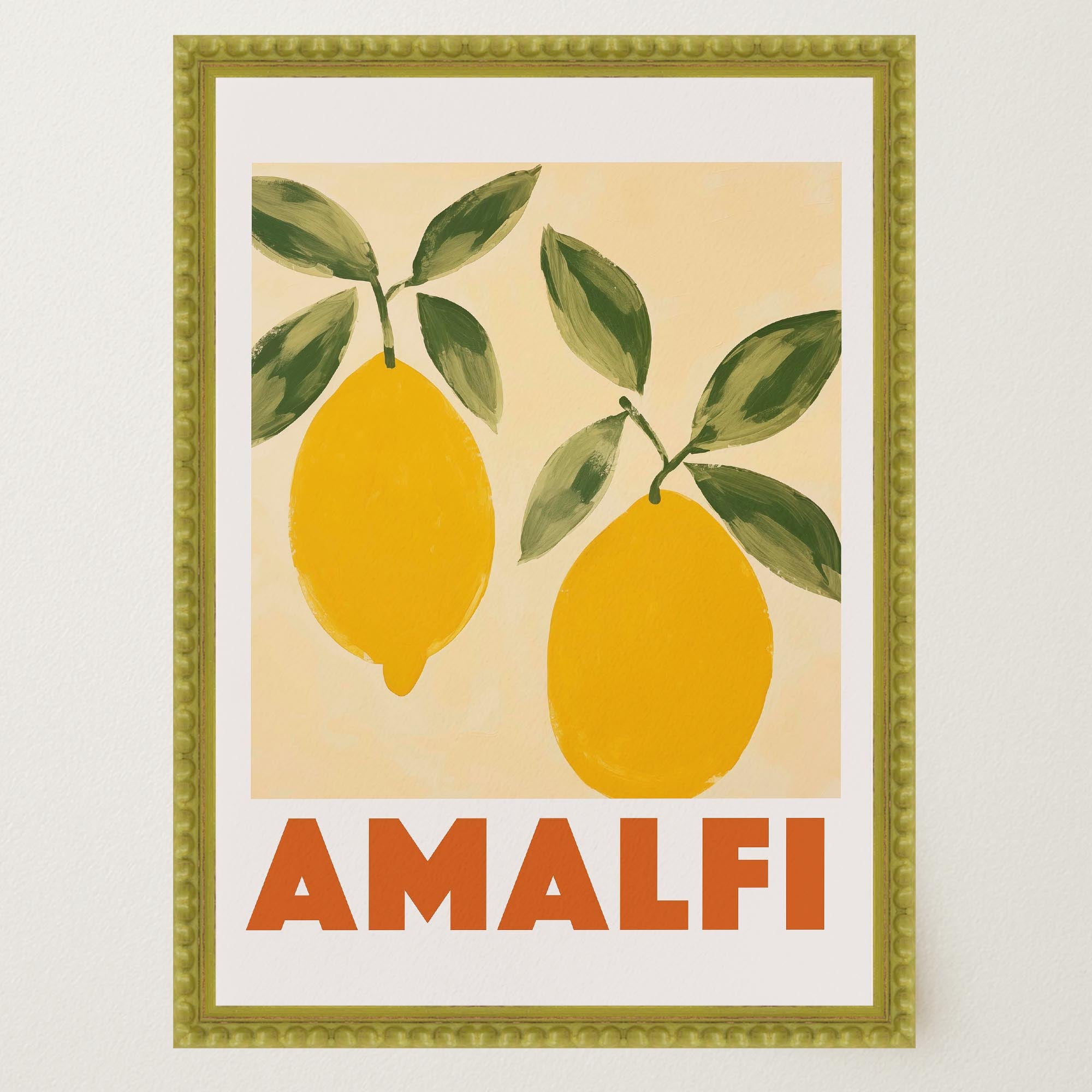 Amalfi Lemons Mediterranean Wall Art Print-Skudaboo