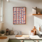 Red Stripe Sardines Wall Art Print-Skudaboo