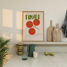 Minimalist Tomato Illustration Wall Art Print-Skudaboo