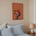 Flower Crown Portrait Wall Art Print-Skudaboo