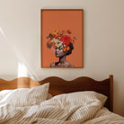 Flower Crown Portrait Wall Art Print-Skudaboo