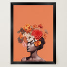 Flower Crown Portrait Wall Art Print-Skudaboo