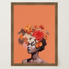 Flower Crown Portrait Wall Art Print-Skudaboo
