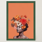 Flower Crown Portrait Wall Art Print-Skudaboo