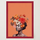 Flower Crown Portrait Wall Art Print-Skudaboo