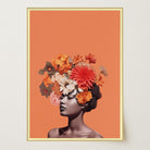 Flower Crown Portrait Wall Art Print-Skudaboo