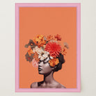 Flower Crown Portrait Wall Art Print-Skudaboo