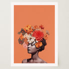 Flower Crown Portrait Wall Art Print-Skudaboo