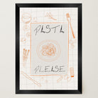 Pasta Please Modern Wall Art Print-Skudaboo
