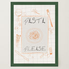 Pasta Please Modern Wall Art Print-Skudaboo