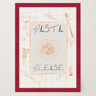 Pasta Please Modern Wall Art Print-Skudaboo