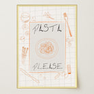 Pasta Please Modern Wall Art Print-Skudaboo