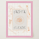 Pasta Please Modern Wall Art Print-Skudaboo