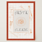 Pasta Please Modern Wall Art Print-Skudaboo
