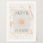 Pasta Please Modern Wall Art Print-Skudaboo