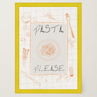 Pasta Please Modern Wall Art Print-Skudaboo