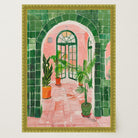 Mediterranean Garden Archway Wall Art Print-Skudaboo