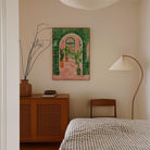 Mediterranean Garden Archway Wall Art Print-Skudaboo