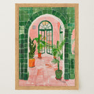Mediterranean Garden Archway Wall Art Print-Skudaboo