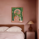 Mediterranean Garden Archway Wall Art Print-Skudaboo