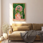 Mediterranean Garden Archway Wall Art Print-Skudaboo