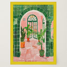 Mediterranean Garden Archway Wall Art Print-Skudaboo