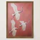 Flying Crane Birds Wall Art Print-Skudaboo