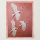 Flying Crane Birds Wall Art Print-Skudaboo